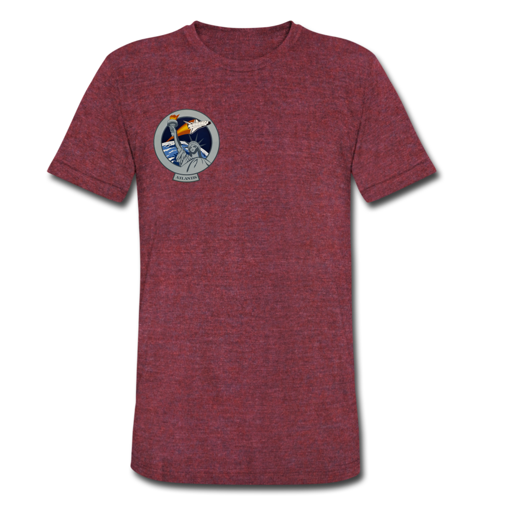 Unisex Tri-Blend T-Shirt - heather cranberry