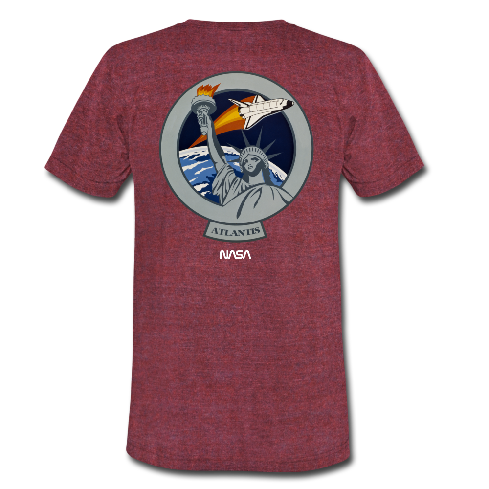 Unisex Tri-Blend T-Shirt - heather cranberry