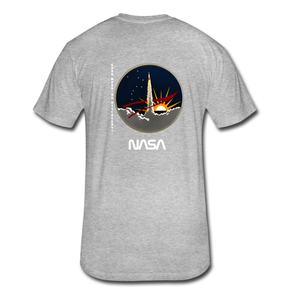 Fitted Cotton/Poly T-Shirt by Next Level - heather gray