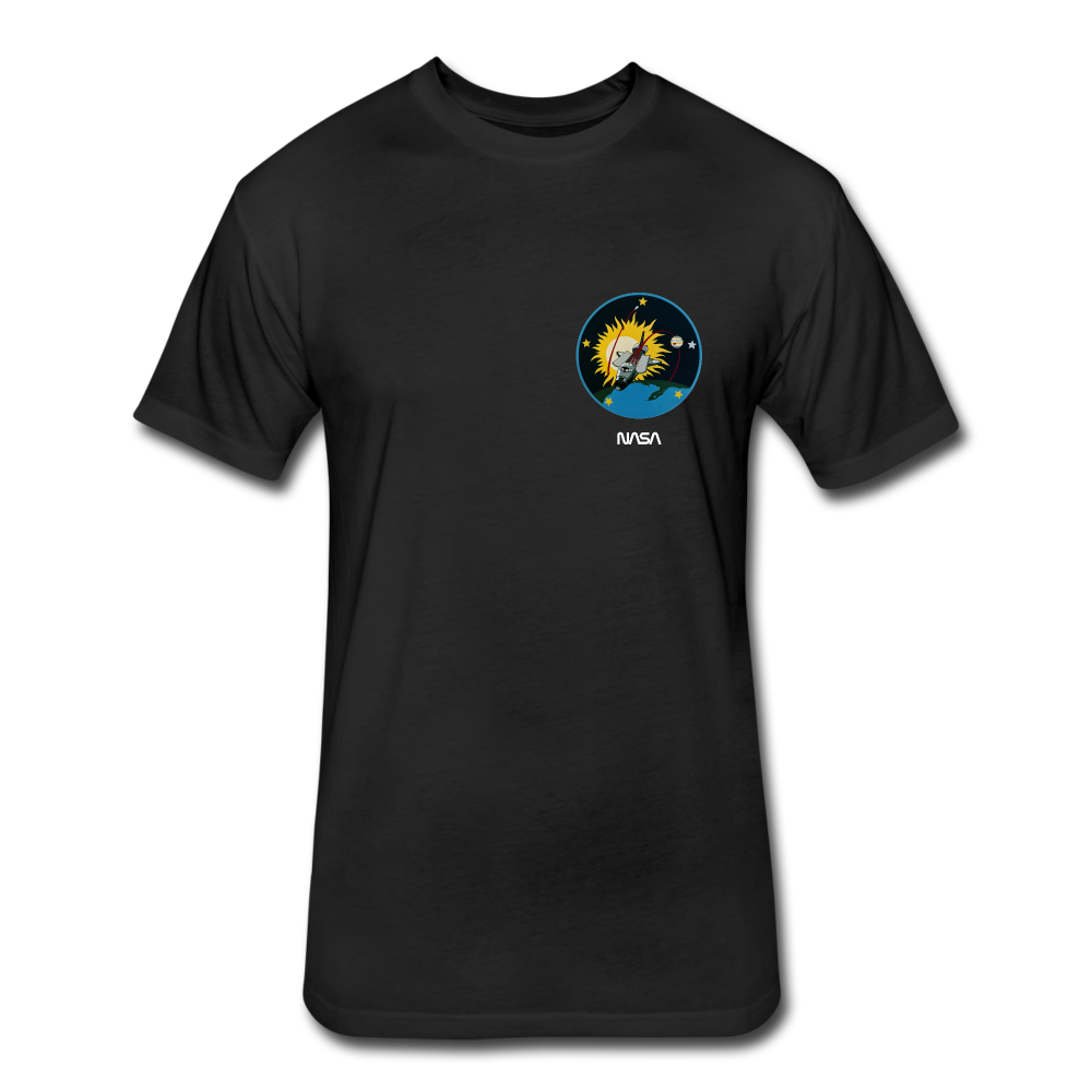 Fitted Cotton/Poly T-Shirt by Next Level - black