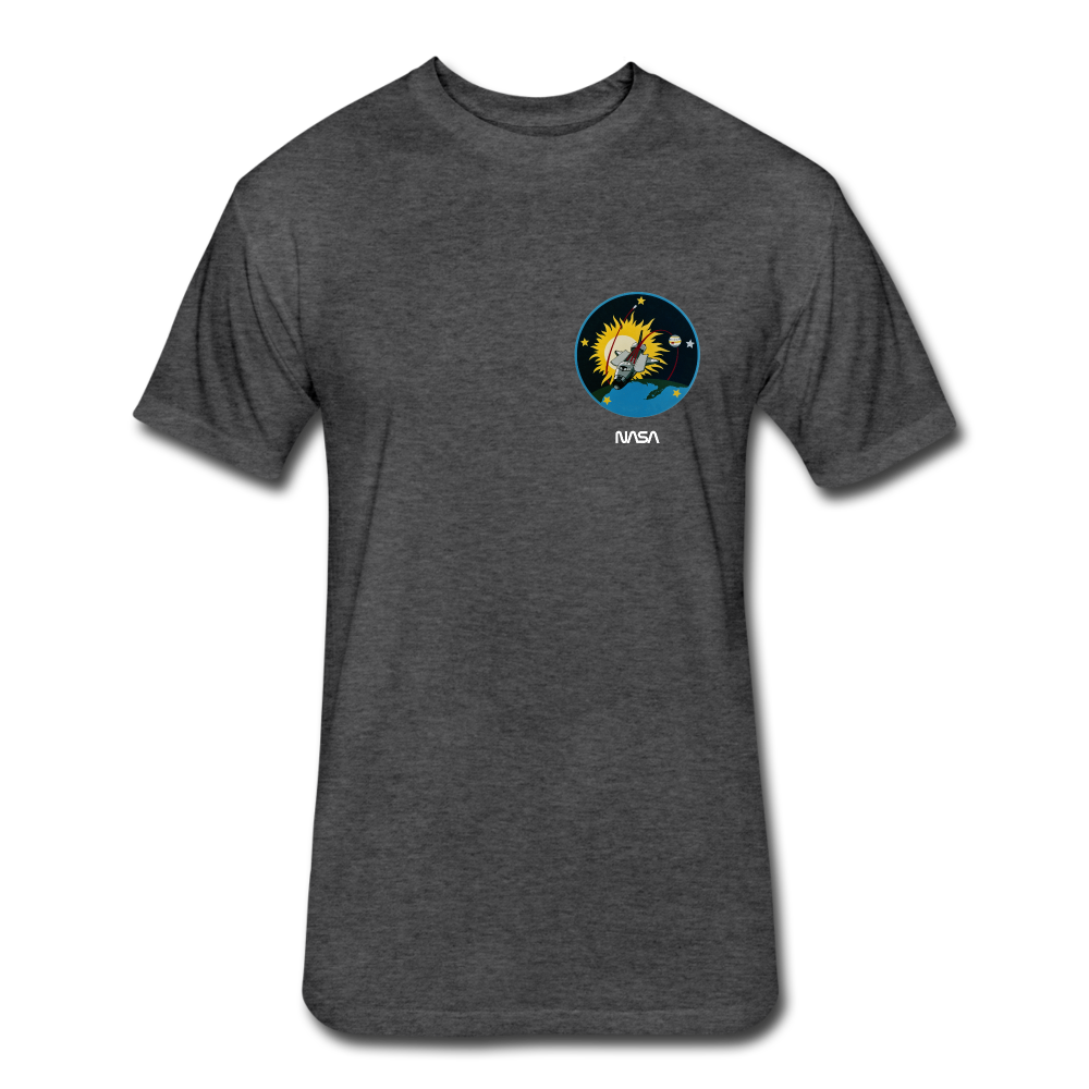 Fitted Cotton/Poly T-Shirt by Next Level - heather black