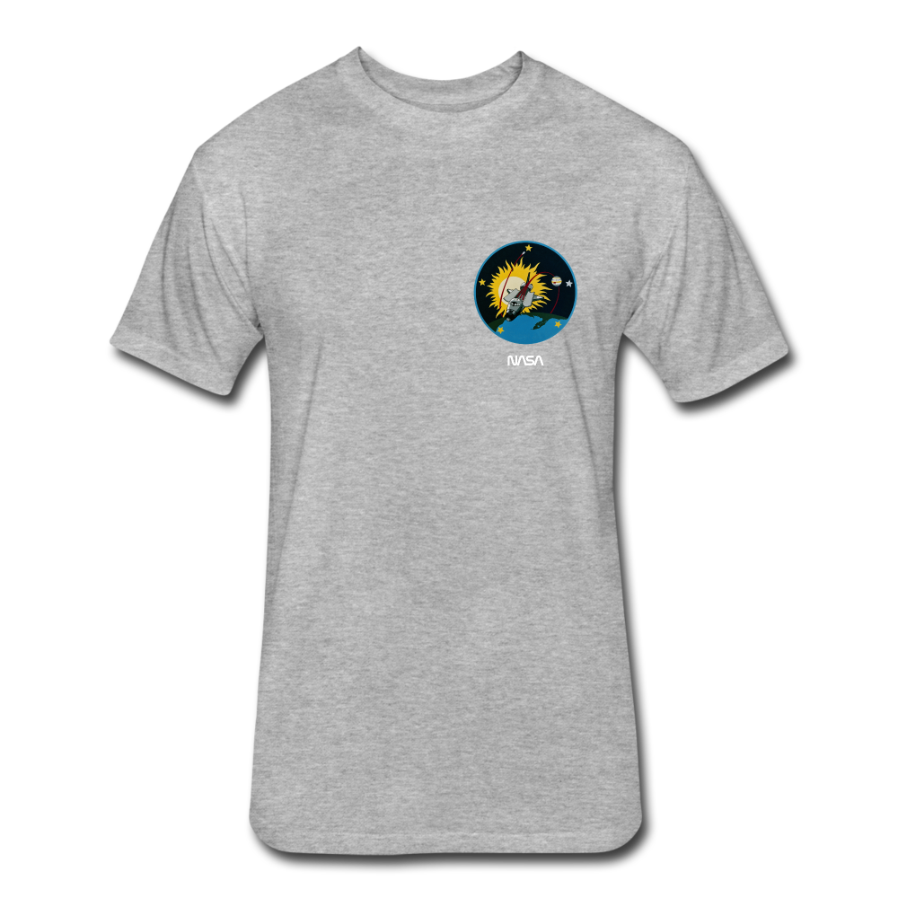 Fitted Cotton/Poly T-Shirt by Next Level - heather gray