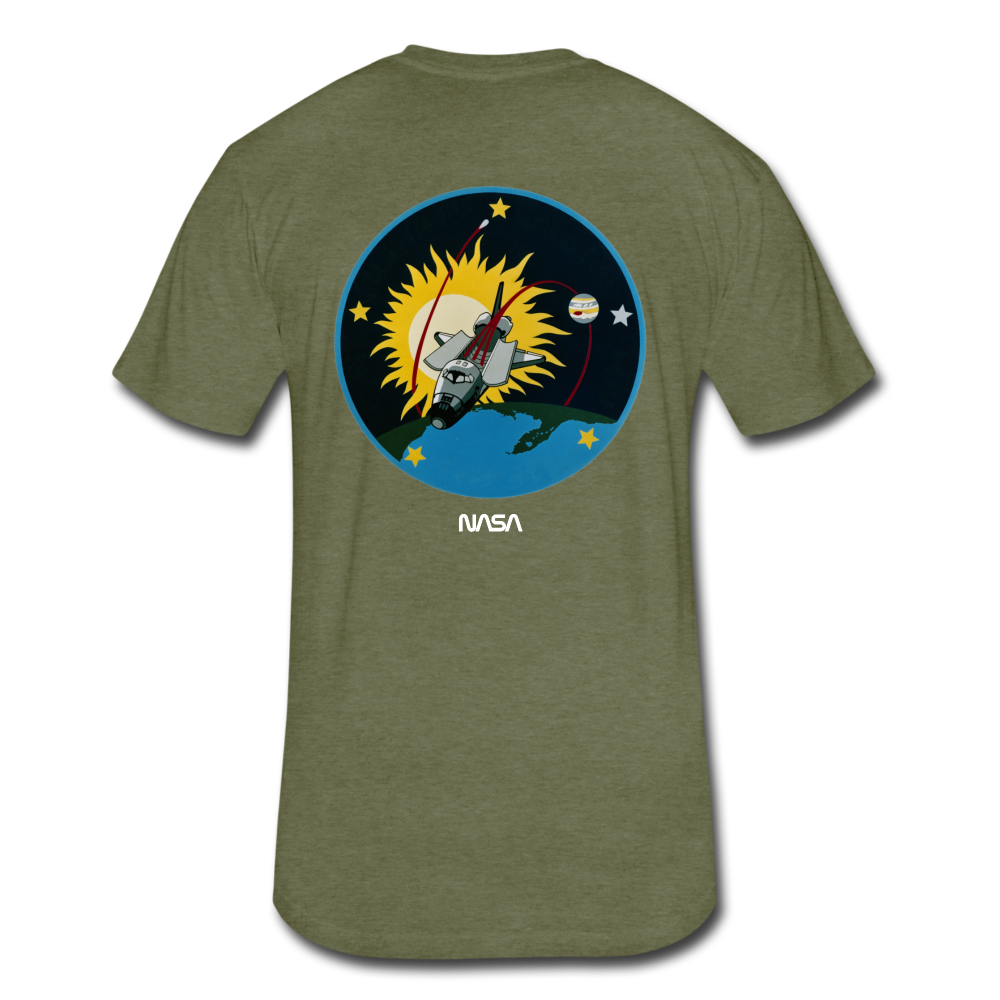 Fitted Cotton/Poly T-Shirt by Next Level - heather military green