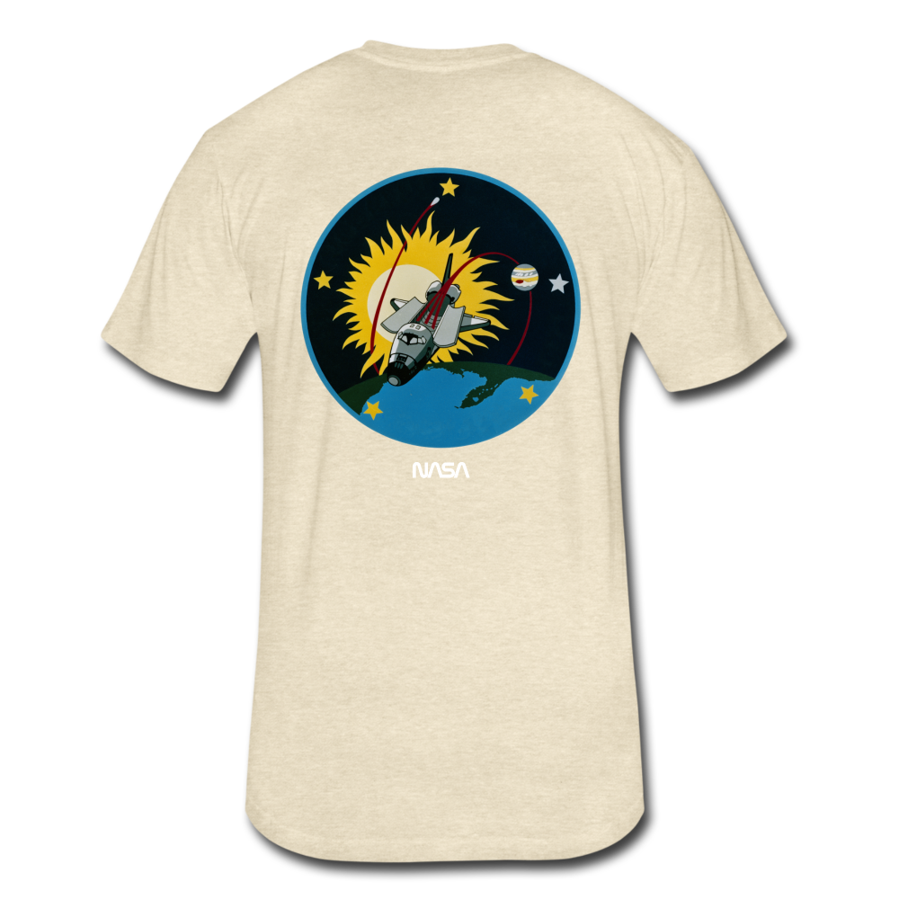 Fitted Cotton/Poly T-Shirt by Next Level - heather cream