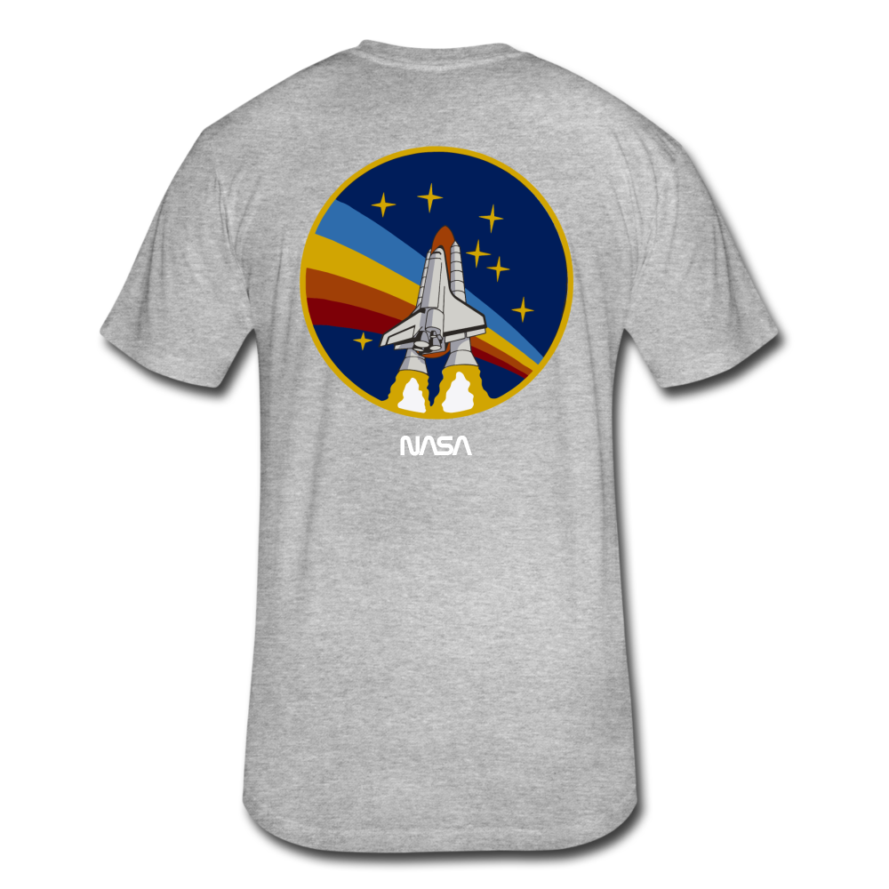 Fitted Cotton/Poly T-Shirt by Next Level - heather gray