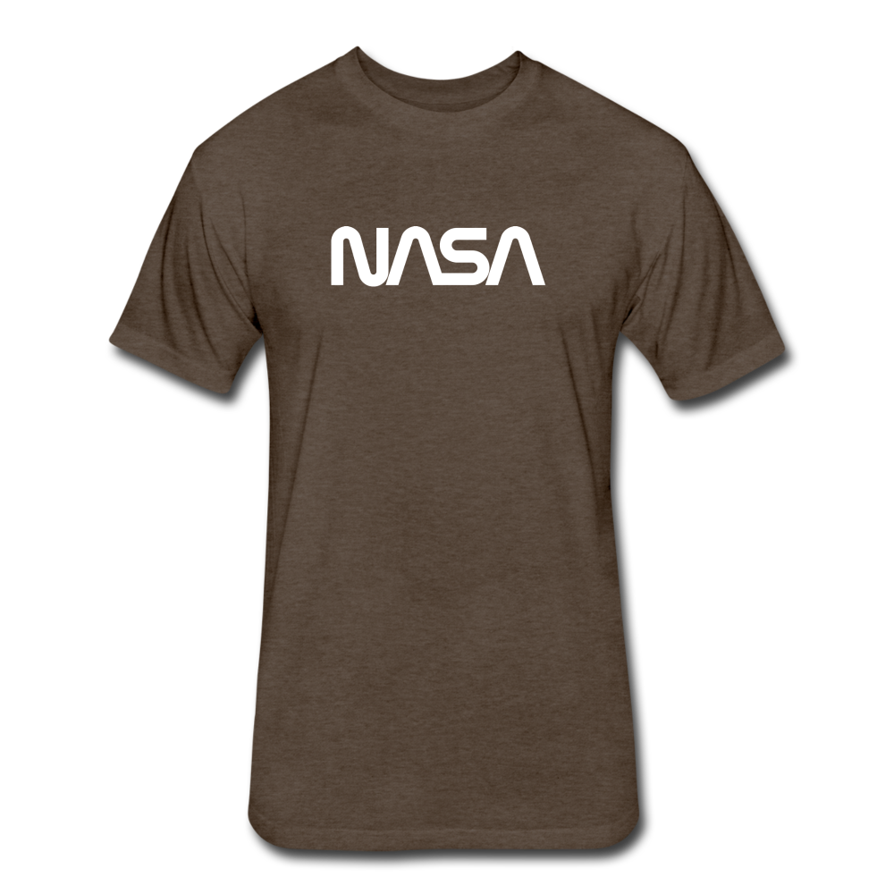 Fitted Cotton/Poly T-Shirt by Next Level - heather espresso