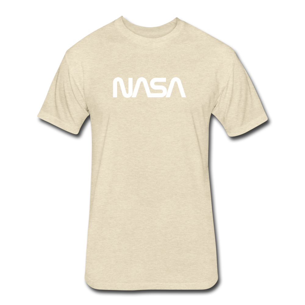 Fitted Cotton/Poly T-Shirt by Next Level - heather cream