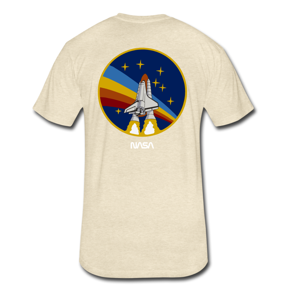 Fitted Cotton/Poly T-Shirt by Next Level - heather cream