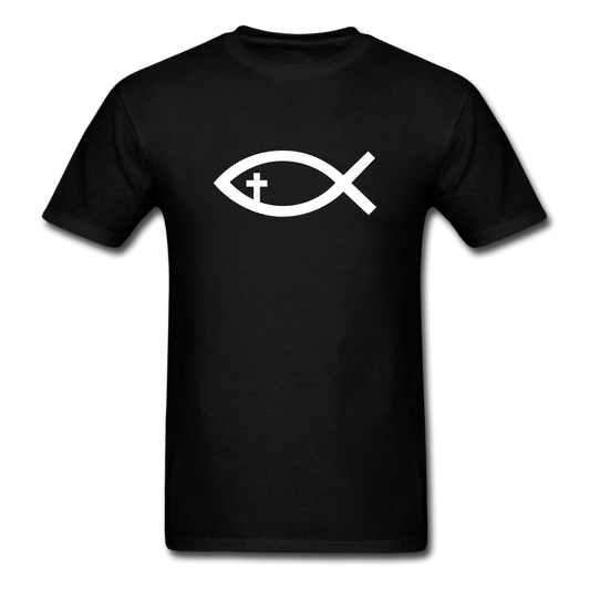 Cross Fish Tee Black - black