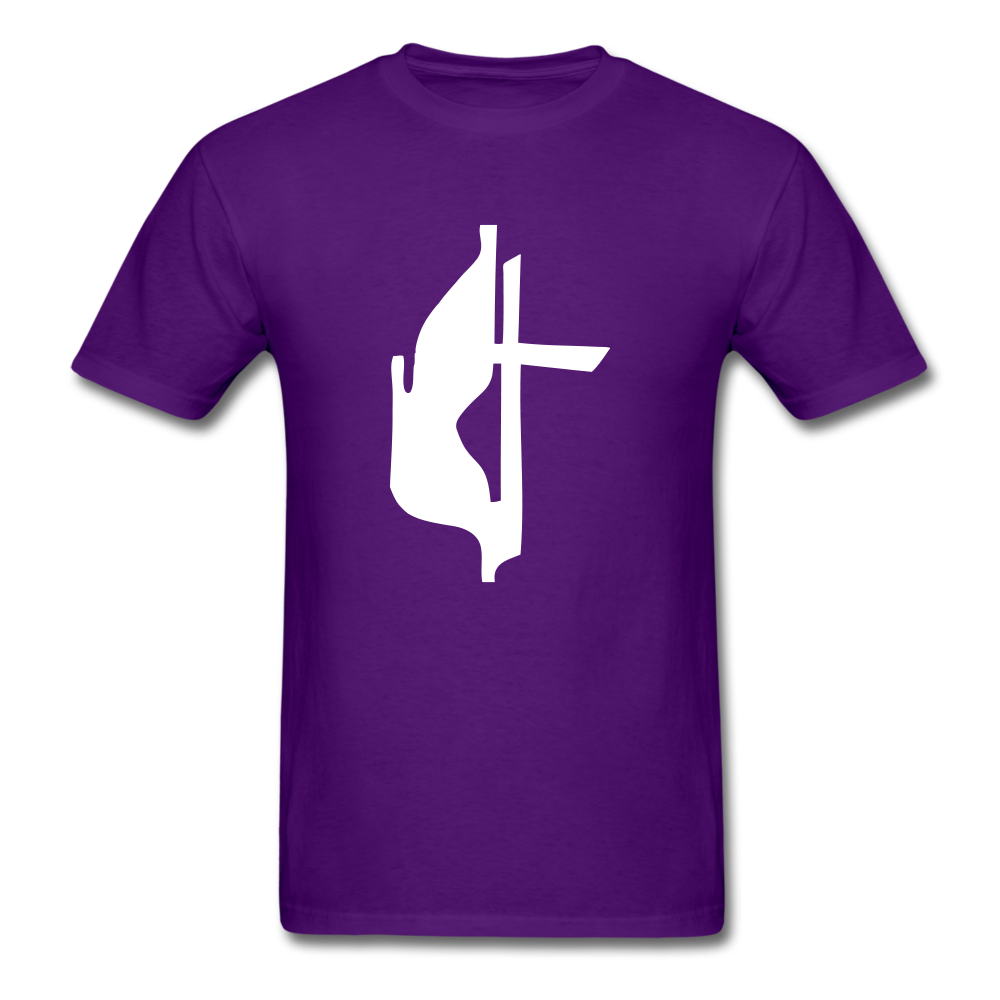 Methodist Cross Tee Dark - purple