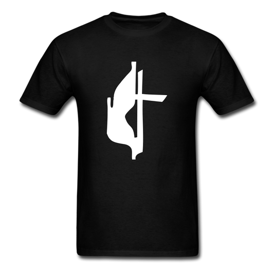 Methodist Cross Tee Dark - black