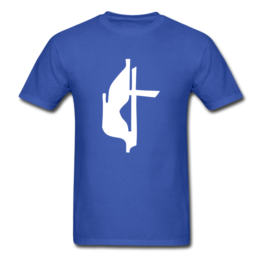 Methodist Cross Tee Dark - royal blue