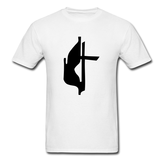 Methodist Cross Tee Bright - white
