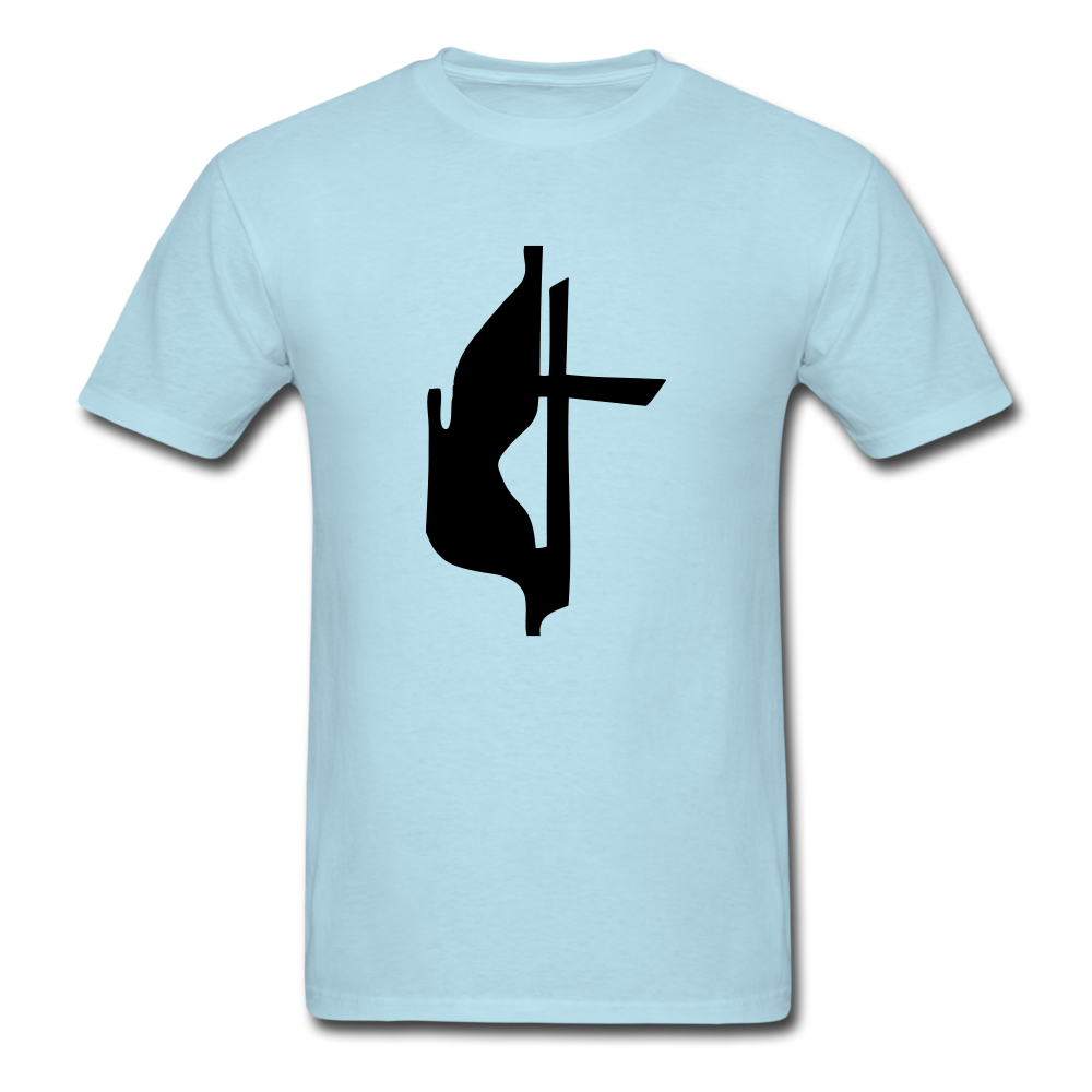 Methodist Cross Tee Bright - powder blue