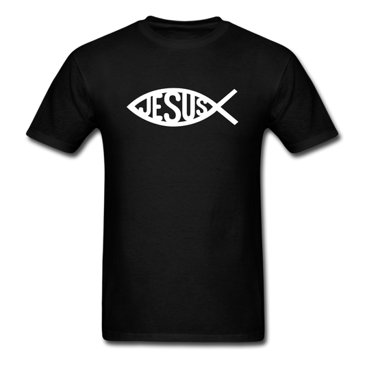 Jesus Fish Tee Dark - black