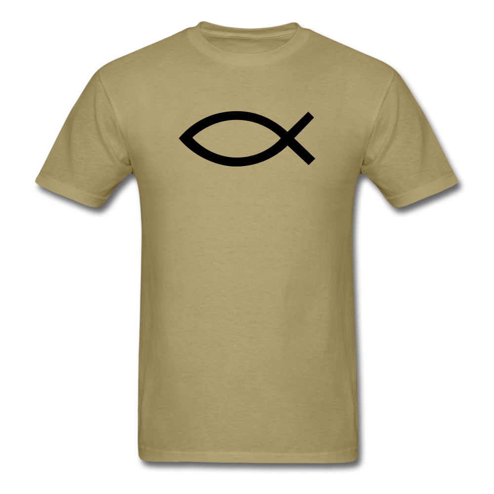 Blank Jesus Fish Bright - khaki