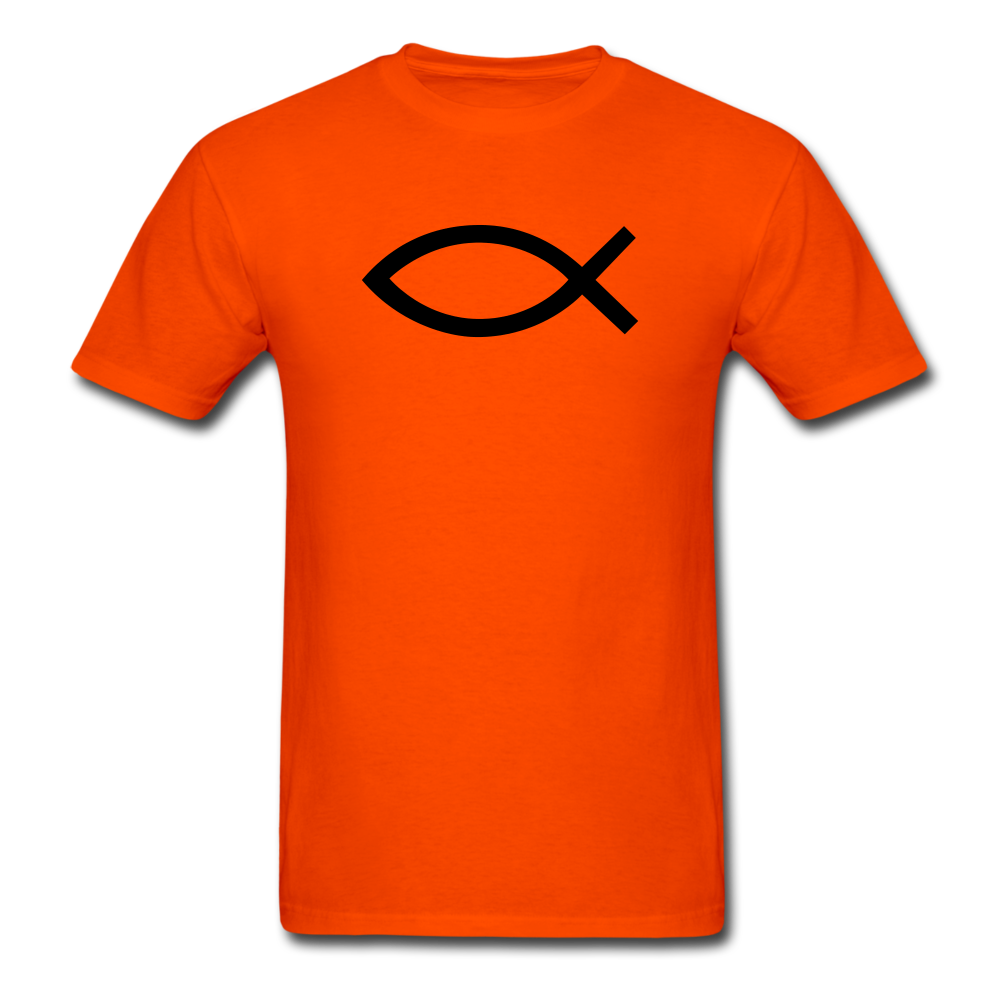 Blank Jesus Fish Bright - orange
