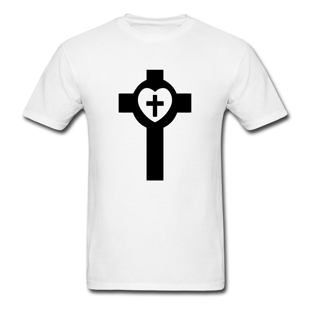 Lutheran Cross Tee Bright - white