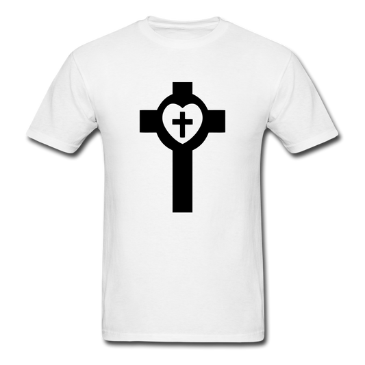 Lutheran Cross Tee Bright - white