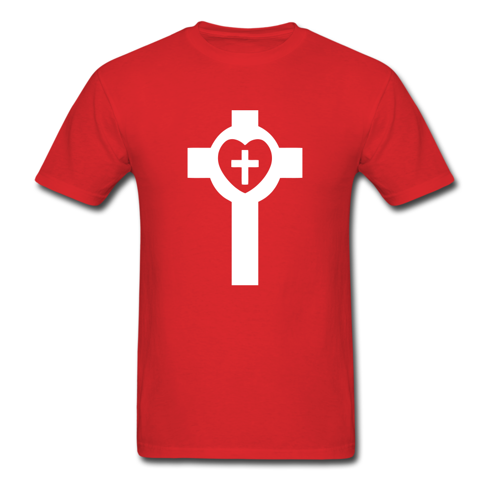 Lutheran Cross tee Dark - red
