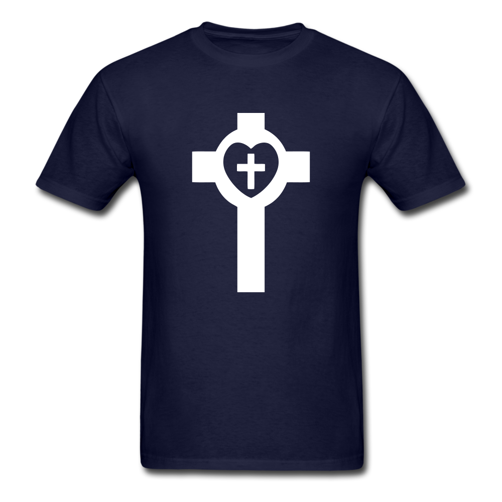 Lutheran Cross tee Dark - navy