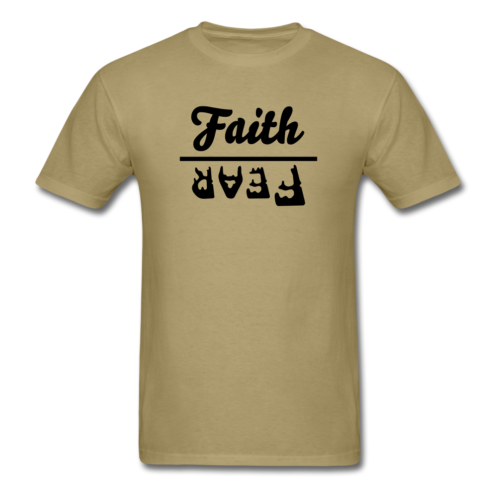 Faith over Fear Tee Bright - khaki