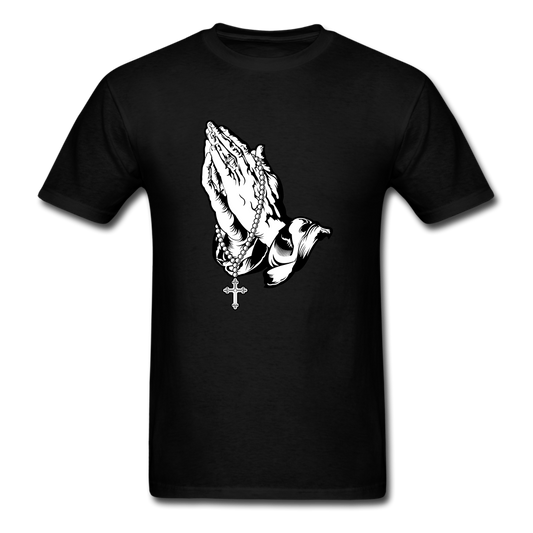 Praying Hands Tee Dark - black