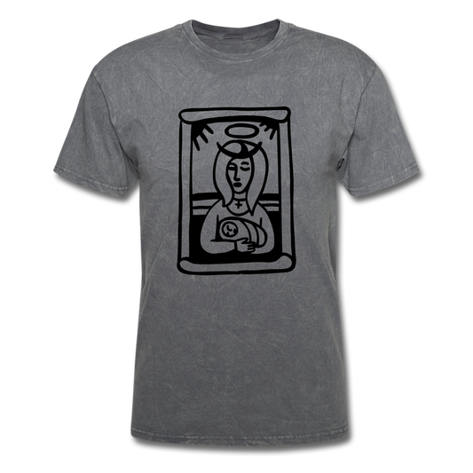 Mother Mary Mineral Tee - mineral charcoal gray