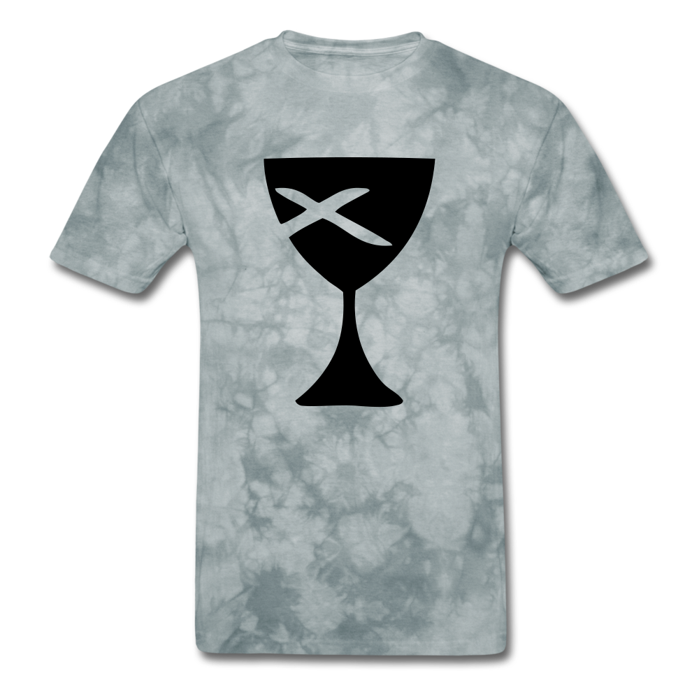 Communion Cup Mineral Tee - grey tie dye