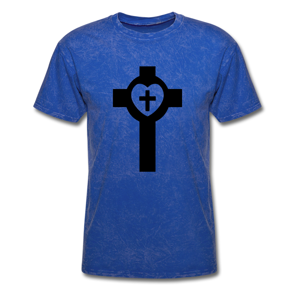 Lutheran Cross Mineral Tee - mineral royal