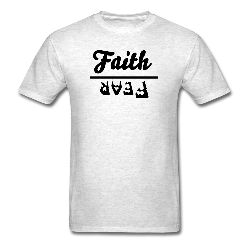 Faith over Fear Mineral Tee - light heather gray