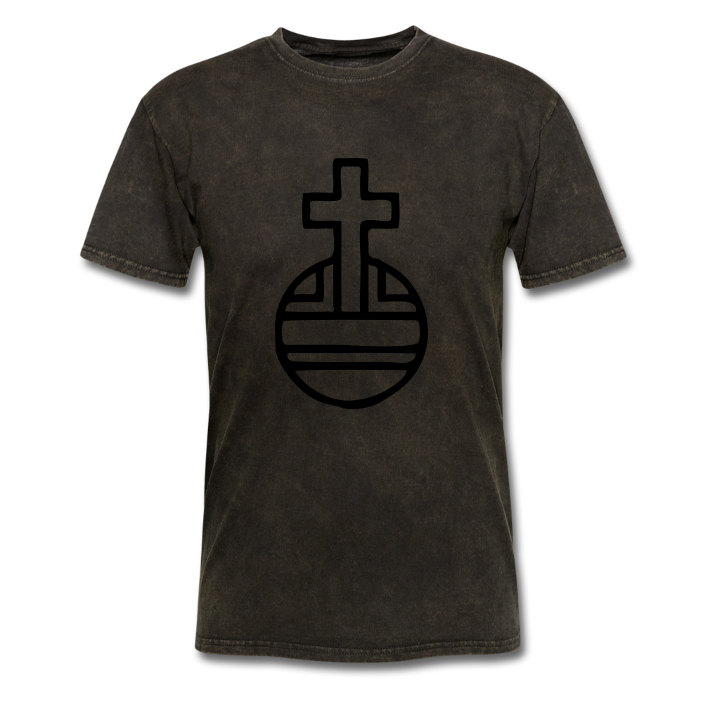 Sovereign Cross Mineral Tee - mineral black