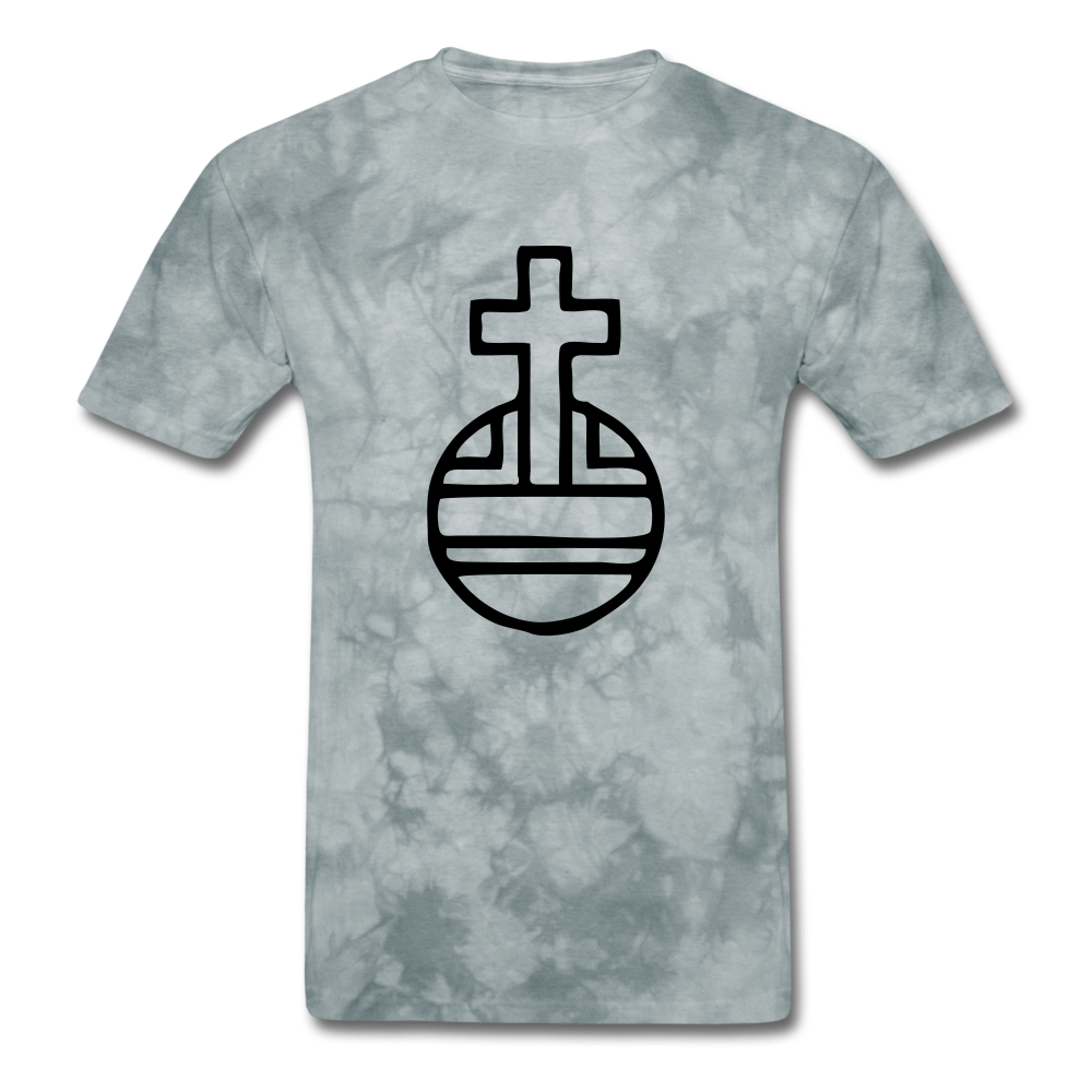 Sovereign Cross Mineral Tee - grey tie dye