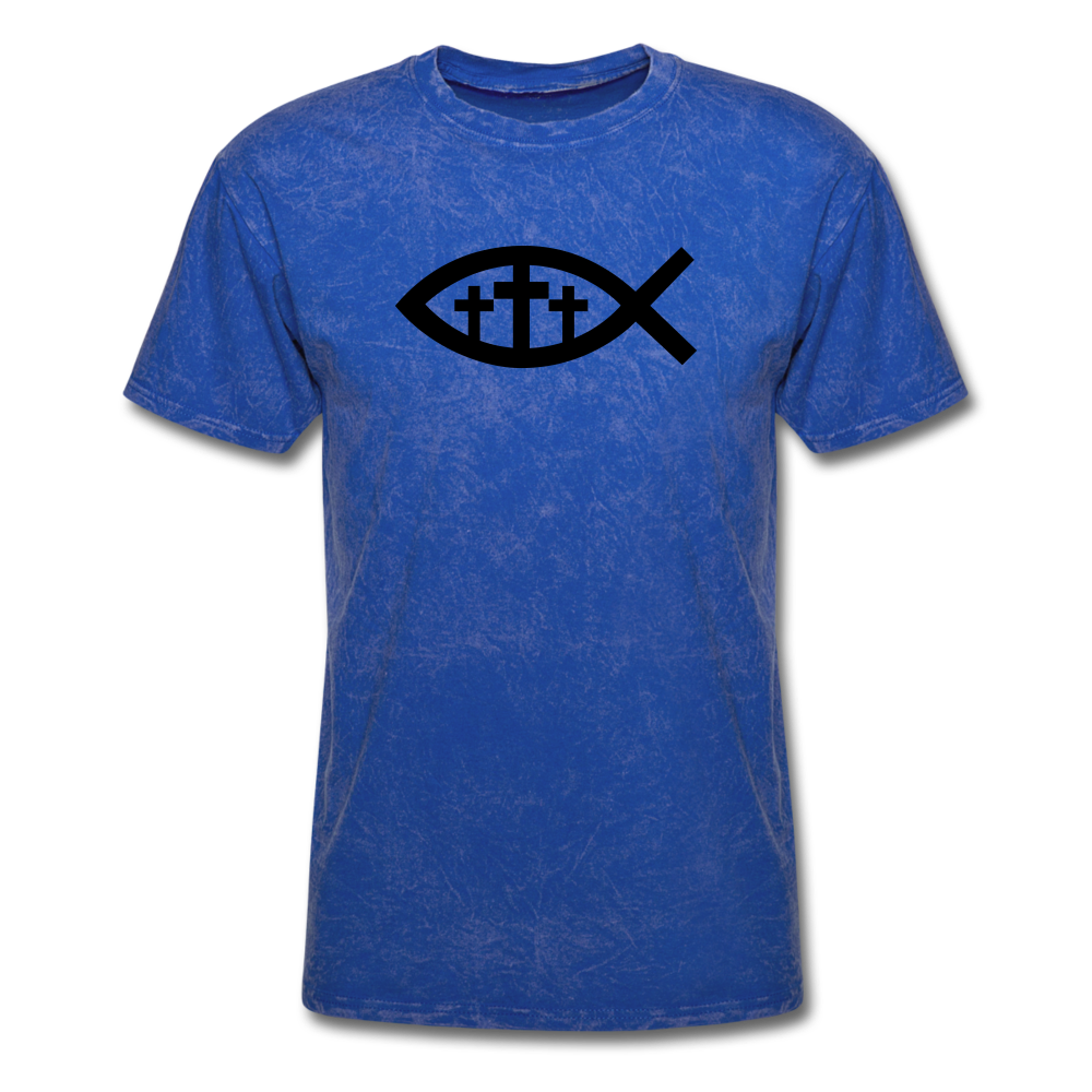 Three Crosses Mineral Tee - mineral royal