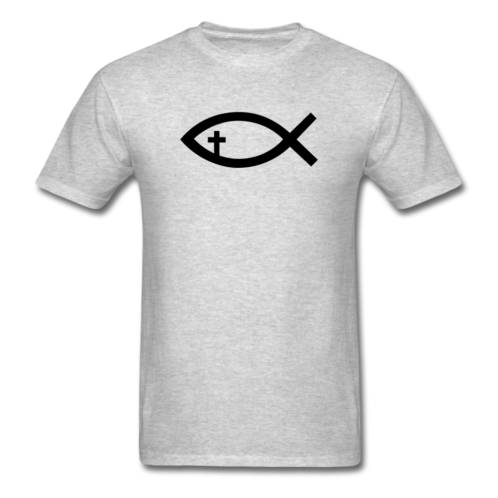 Cross Fish Mineral Tee - heather gray