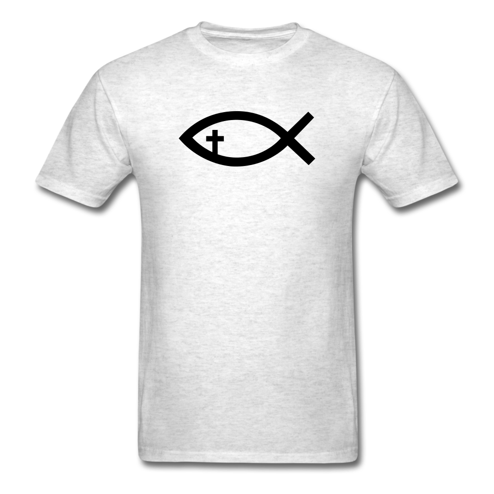 Cross Fish Mineral Tee - light heather gray