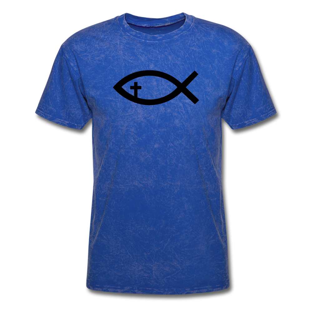 Cross Fish Mineral Tee - mineral royal