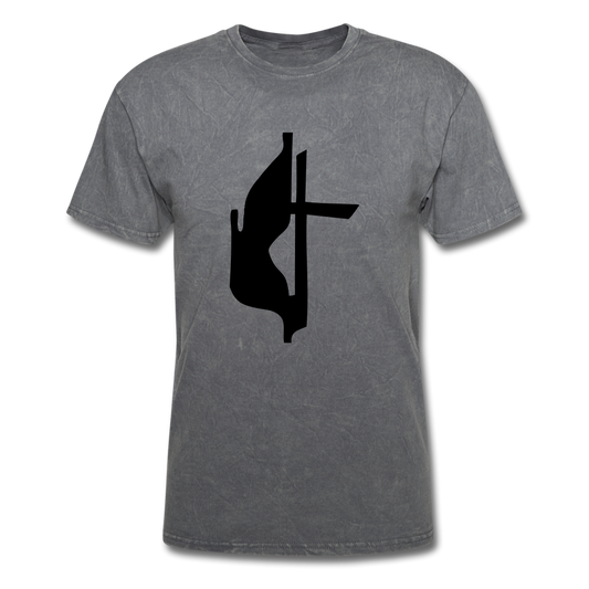 Methodist Cross Mineral Tee - mineral charcoal gray