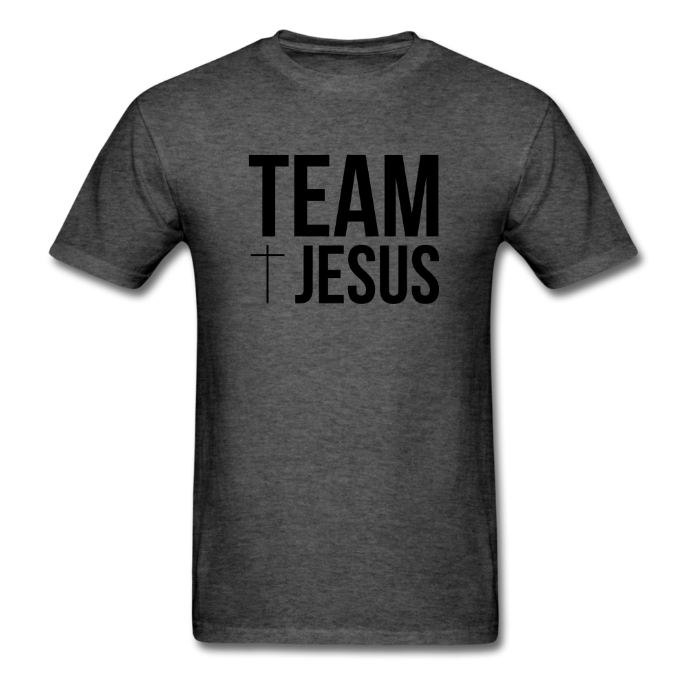 Team Jesus Mineral Tee - heather black