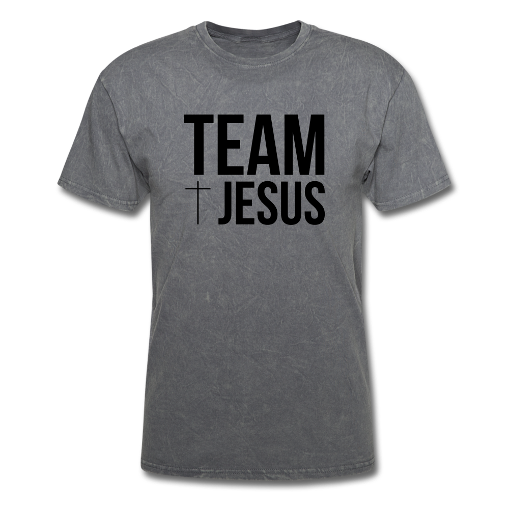 Team Jesus Mineral Tee - mineral charcoal gray