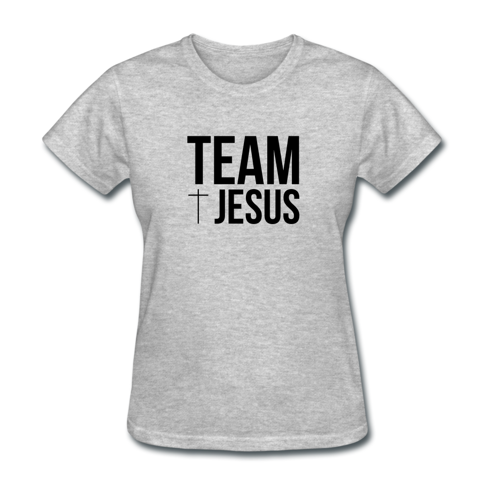 Team Jesus Women's Tee Bright Heather - heather gray
