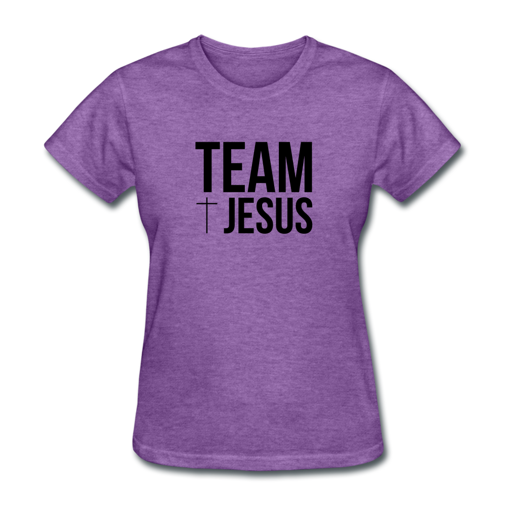 Team Jesus Women's Tee Bright Heather - purple heather