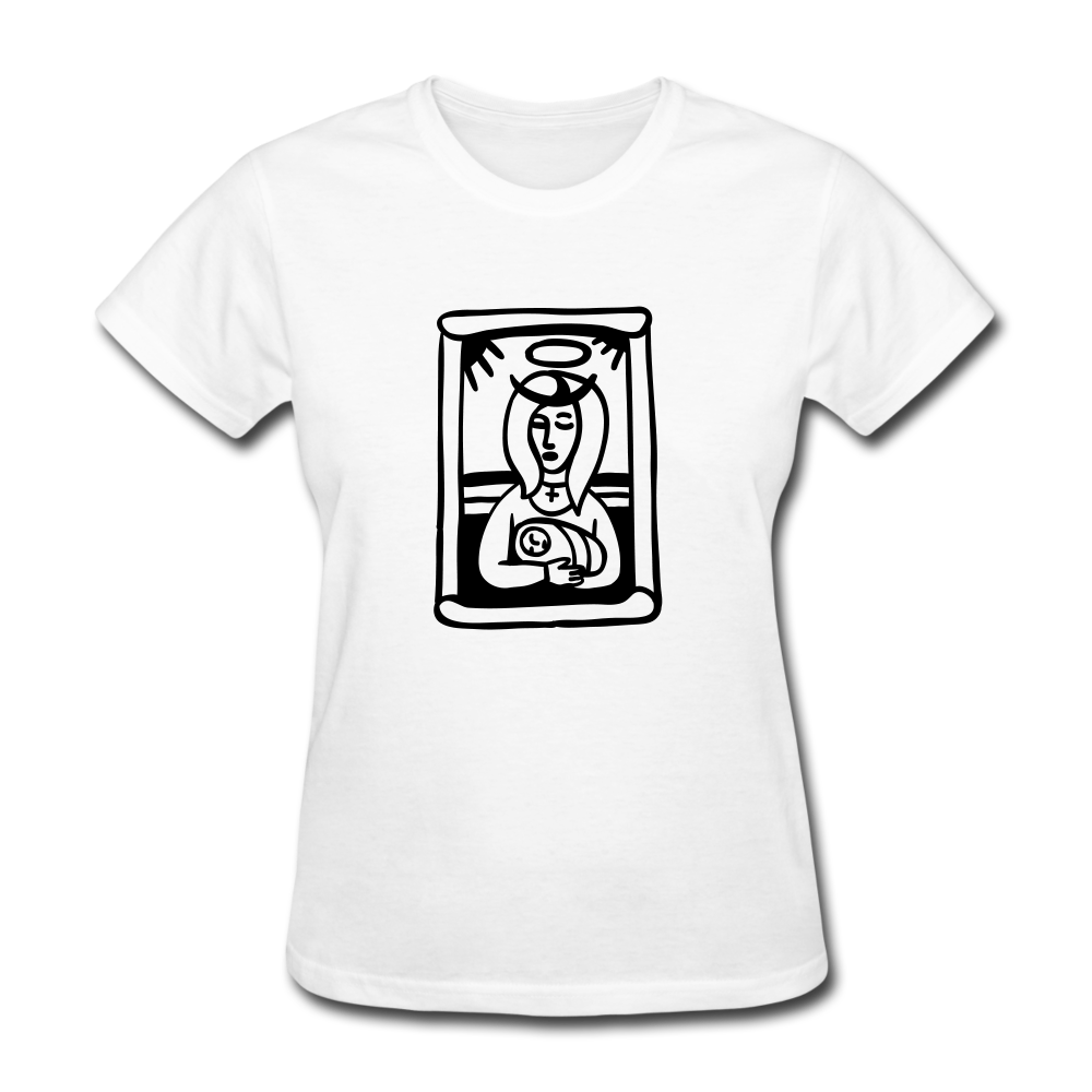 Mother Mary Women's Tee Bright - white