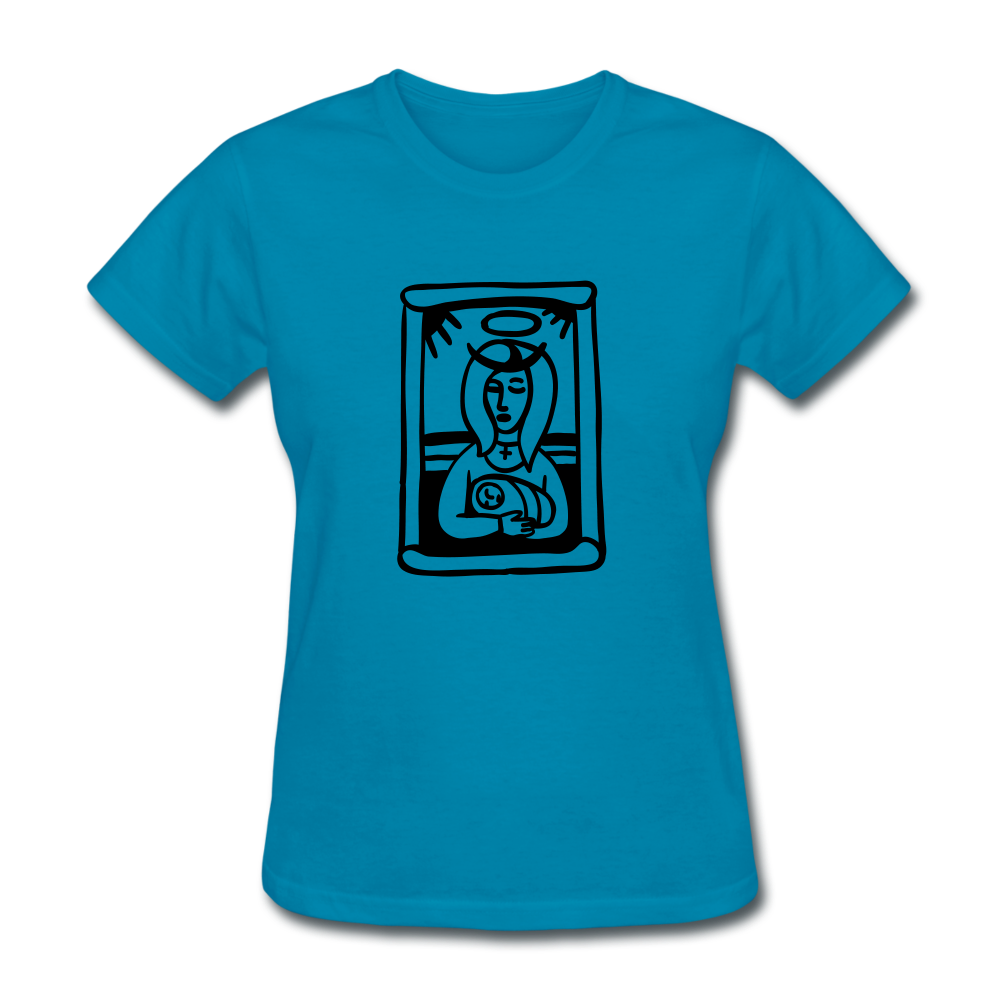 Mother Mary Women's Tee Bright - turquoise
