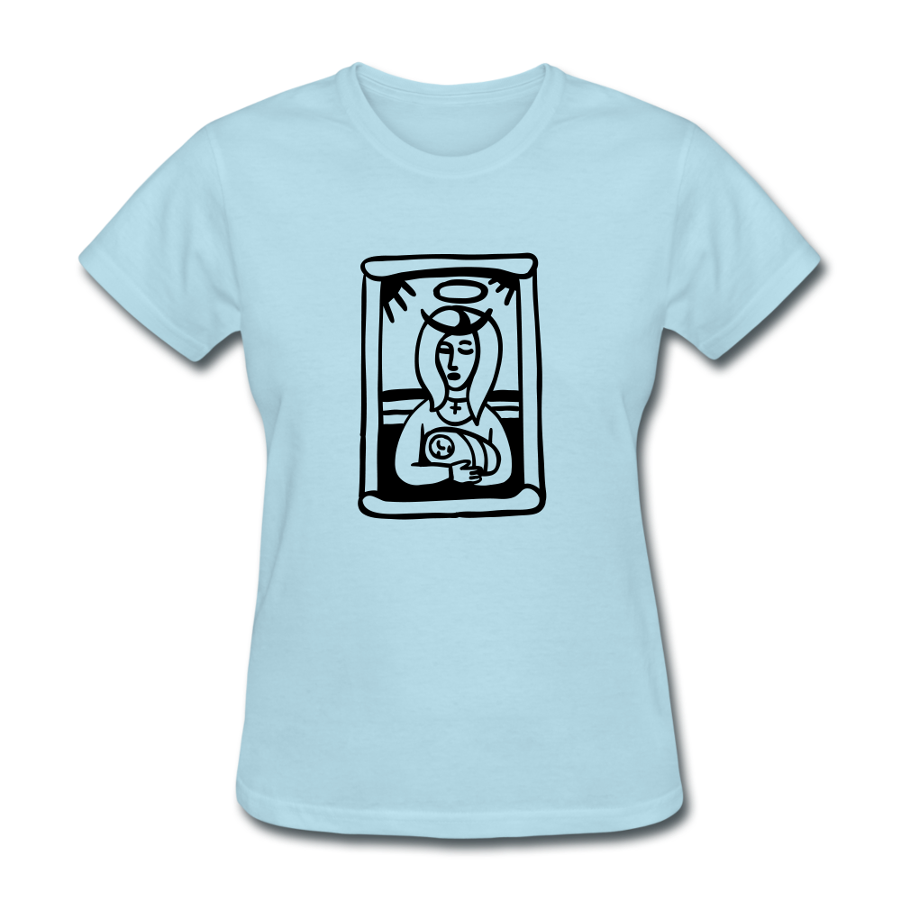 Mother Mary Women's Tee Bright - powder blue