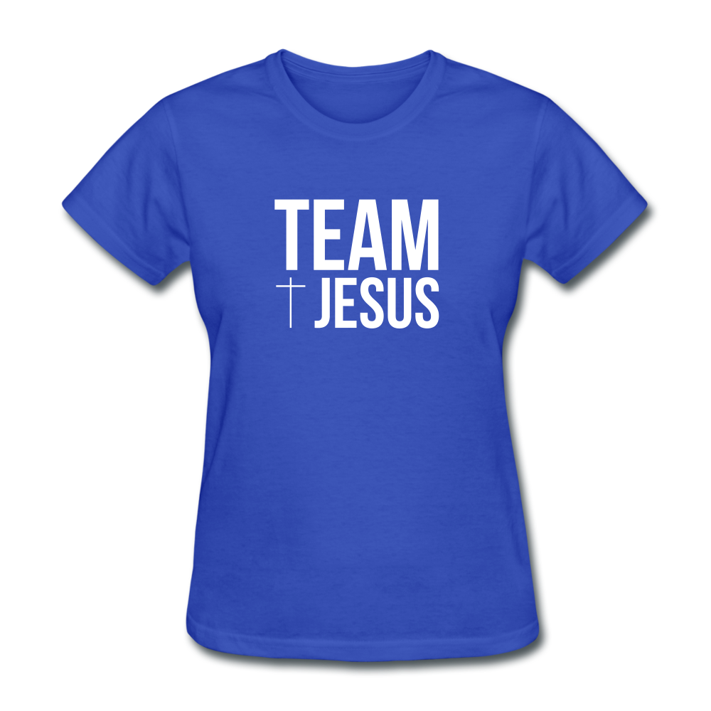 Team Jesus Women's Tee Dark - royal blue