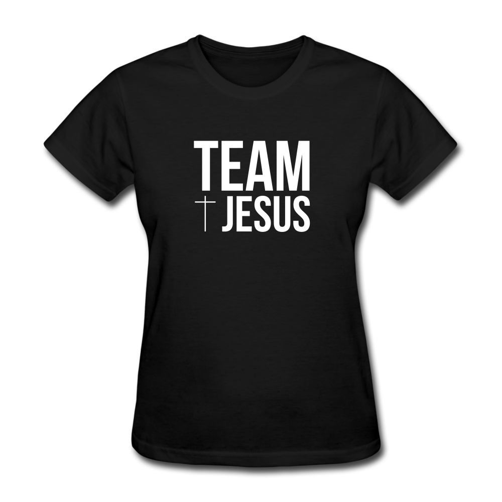 Team Jesus Women's Tee Dark - black