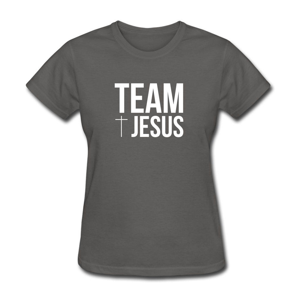 Team Jesus Women's Tee Dark - charcoal