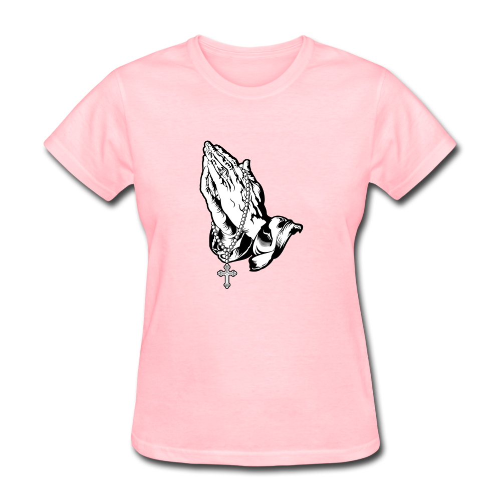 Praying Hands Women's Tee - pink