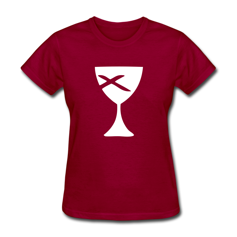 Communion Cup Women's Tee Dark - dark red